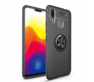Чохол для Huawei P Smart 2019 Deen ColorRing з кільцем чорний