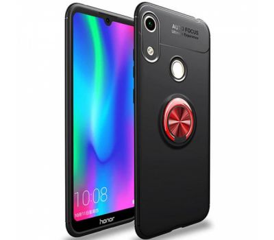 Чохол для Huawei Y6 2019 Deen ColorRing з кільцем чорний / червоний