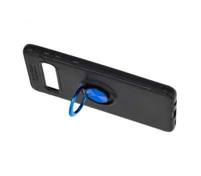 Чохол для Samsung Galaxy S10 (G973) Deen ColorRing з кільцем чорний / синій 2046579