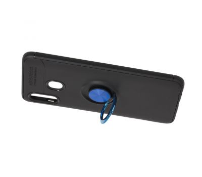 Чохол для Samsung Galaxy A20/A30 Deen під магнітний тримач чорний/синій 2046128