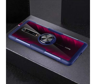 Чохол для Xiaomi Mi 9T / Redmi K20 Deen CrystalRing із кільцем синій