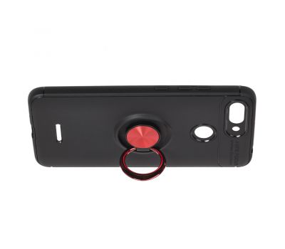 Чохол для Xiaomi Mi 8 Lite Deen ColorRing з кільцем чорний / червоний 2048877
