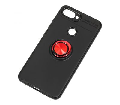 Чохол для Xiaomi Mi 8 Lite Deen ColorRing з кільцем чорний / червоний 2048876