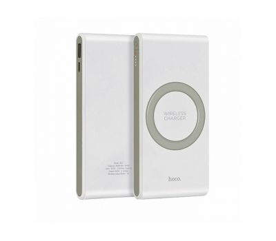 Зовнішній акумулятор PowerBank Hoco B32 8000 mAh з бездротовою зарядкою white 2051063