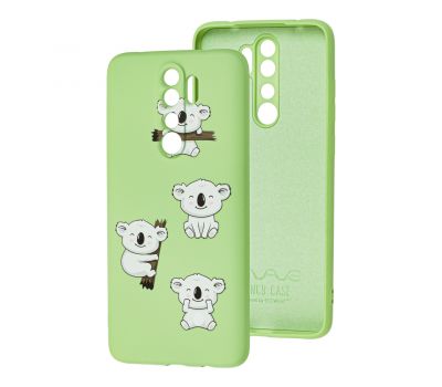 Чохол для Xiaomi Redmi 9 Wave Fancy koala/mint gum