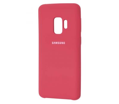 Чохол для Samsung Galaxy S9 (G960) Silky Soft Touch темно червоний