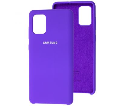 Чохол Silicone для Samsung Galaxy A71 (A715) Premium фіолетовий