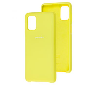 Чохол для Samsung Galaxy M51 (M515) Silky Soft Touch лимонний