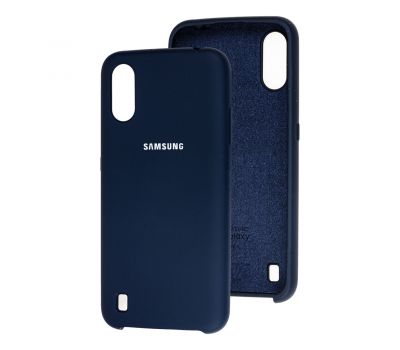 Чохол для Samsung Galaxy A01 (A015) Silky Soft Touch темно-синій