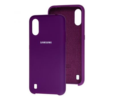 Чохол для Samsung Galaxy A01 (A015) Silky Soft Touch бузковий
