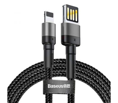 Кабель USB Baseus Lightning Cafule 1.5A 2.0m чорно-сірий 2066019