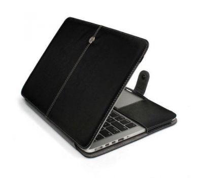 Шкіряний чохол книжка TTX для Apple MacBook Retina 13 чорний