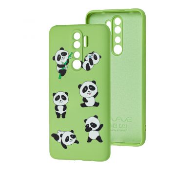 Чохол для Xiaomi Redmi Note 8 Pro Wave Fancy lovely panda / mint gum