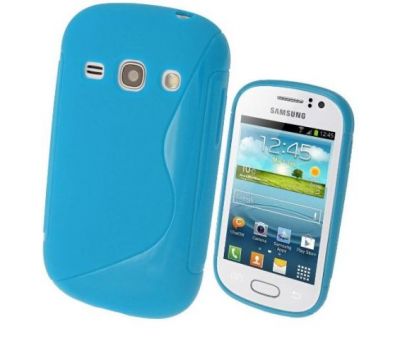 TPU Duotone Sams S6810 L. Blue (Galaxy Fame)