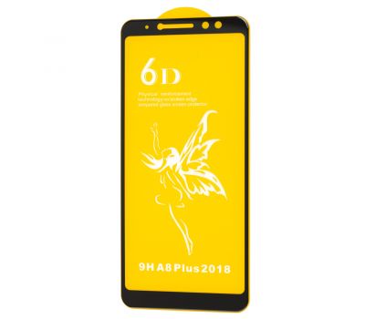 Захисне скло 6D Premium для Samsung Galaxy A8+ 2018 (A730) чорне (OEM)