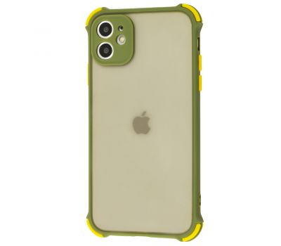 Чохол для iPhone 11 LikGus Totu corner protection зелений
