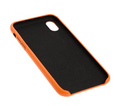 Чохол для iPhone X / Xs Leather Ahimsa помаранчевий 2124594