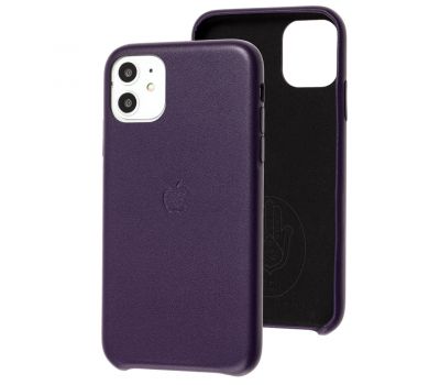 Чохол для iPhone 11 Leather Ahimsa фіолетовий
