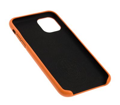 Чохол для iPhone 11 Leather Ahimsa помаранчевий 2124462
