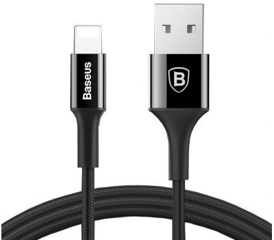 Кабель USB Baseus Shining Lightning 2A 1m black черный