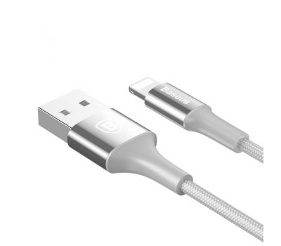 Кабель USB Baseus Shining Lightning Cable 2A 1m сріблястий 2135079