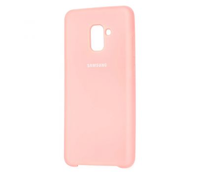 Чохол для Samsung Galaxy A8+ 2018 (A730) Silky Soft Touch рожевий 2