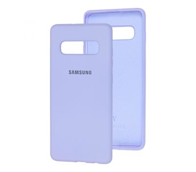 Чохол для Samsung Galaxy S10+ (G975) Silicone Full світло-фіолетовий