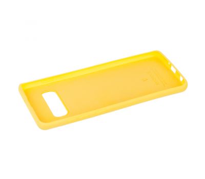 Чохол для Samsung Galaxy S10+ (G975) Silicone Full жовтий 2158967