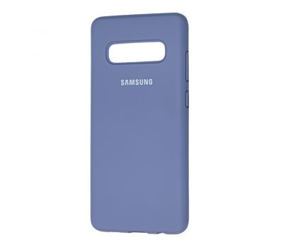 Чохол для Samsung Galaxy S10+ (G975) Silicone Full лавандовий сірий