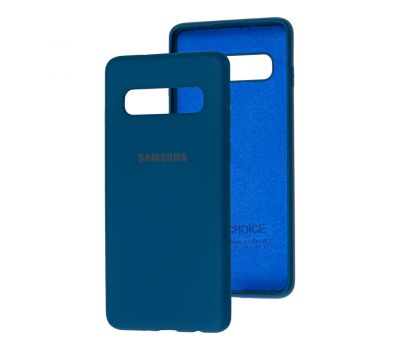 Чохол для Samsung Galaxy S10+ (G975) Silicone Full синій