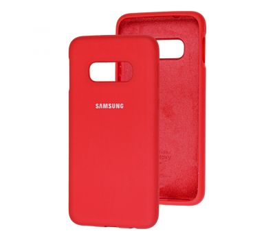 Чохол для Samsung Galaxy S10e (G970) Silicone Full темно-червоний
