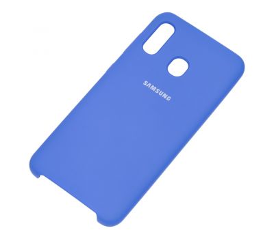 Чохол для Samsung Galaxy A20/A30 Silky Soft Touch світло-синій 2159221