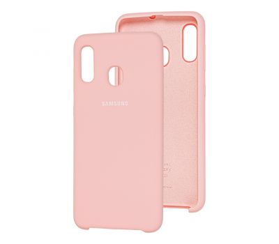 Чохол для Samsung Galaxy A20/A30 Silky Soft Touch світло-рожевий