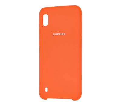 Чохол для Samsung Galaxy A10 (A105) Silky Soft Touch "помаранчевий"