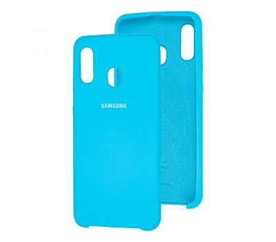 Чохол для Samsung Galaxy A20/A30 Silky Soft Touch блакитний