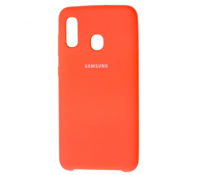 Чохол для Samsung Galaxy A20/A30 Silky Soft Touch яскраво-рожевий