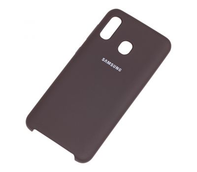 Чохол для Samsung Galaxy A20/A30 Silky Soft Touch какао 2159193