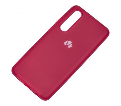 Чохол для Huawei P30 Silicone Full рожево-червоний 2175987