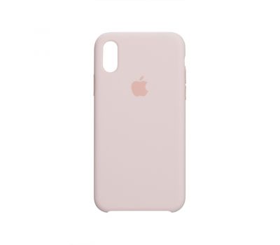 Чохол для iPhone X / Xs Silicone case pink sand 2