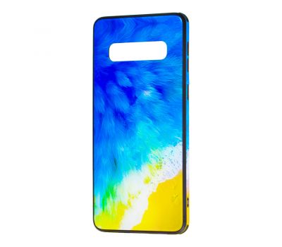 Чохол для Samsung Galaxy S10 (G973) glass print "пляж"