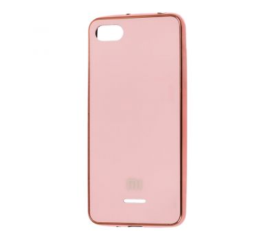 Чохол для Xiaomi Redmi 6A Silicone case (TPU) рожево-золотистий