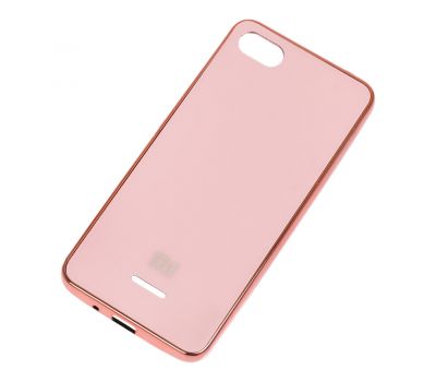 Чохол для Xiaomi Redmi 6A Silicone case (TPU) рожево-золотистий 2211458