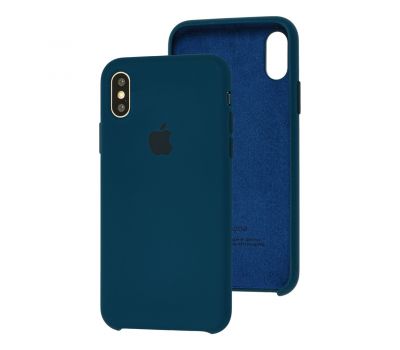 Чохол Silicone для iPhone X / Xs Premium case pacific green