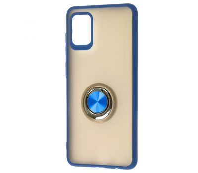 Чохол для Samsung Galaxy A31 (A315) LikGus Maxshield Magnetic Ring синій