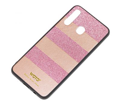 Чохол для Samsung Galaxy A20/A30 woto з блискітками рожевий 2224375