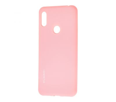 Чохол для Huawei Y6 2019 Silicone cover рожевий