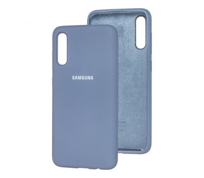 Чохол для Samsung Galaxy A70 (A705) Silicone Full лавандовий-сірий