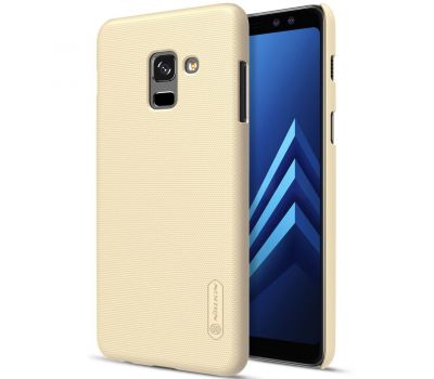 Чохол для Samsung Galaxy A8 2018 (A530) Nillkin Matte (+ плівка) золотистий