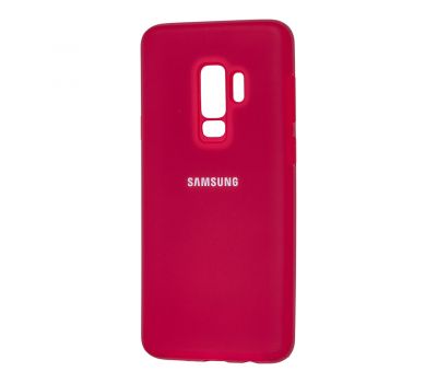 Чохол для Samsung Galaxy S9+ (G965) Silicone Full рожево-червоний
