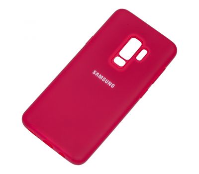 Чохол для Samsung Galaxy S9+ (G965) Silicone Full рожево-червоний 2235616